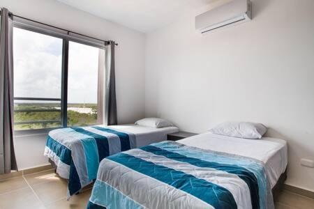 Apartmán Departamento De Lujo 3 Recamaras En Exclente Ubicacion Cancún Exteriér fotografie
